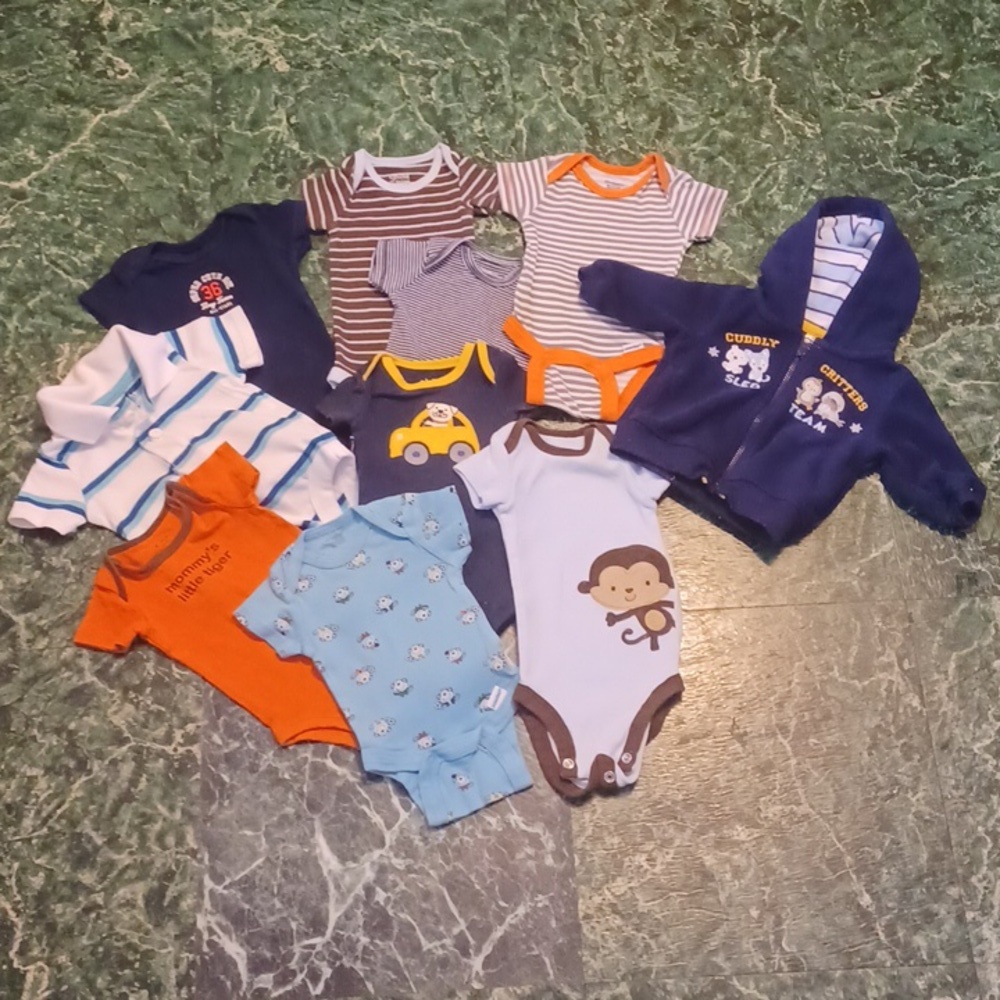 Baby boy newborn summer Lot 10 pc. Bodysuit